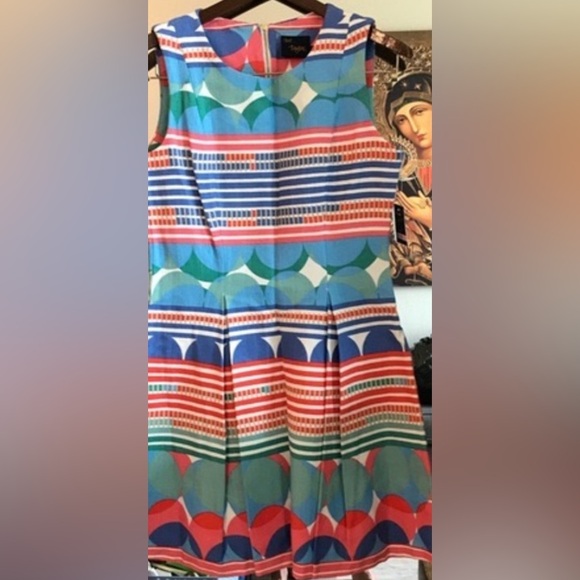 JUST...TAYLOR SLEEVELESS DRESS SZ 10 - Picture 3 of 11